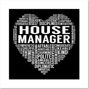 House Manager Heart Posters and Art